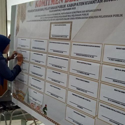 Penandatanganan Komitmen Bersama Pembentukan Mal Pelayanan Publik Kab. Kuansing
