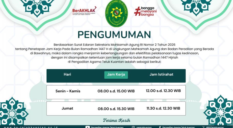Jam Layanan Ramadhan