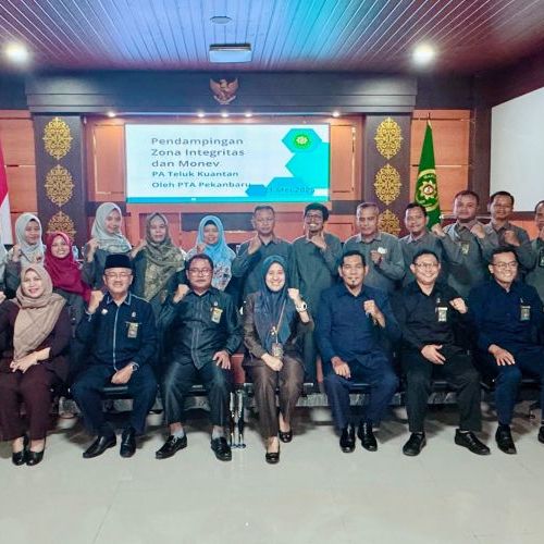 Pendampingan ZI dan Monev oleh PTA Pekanbaru 