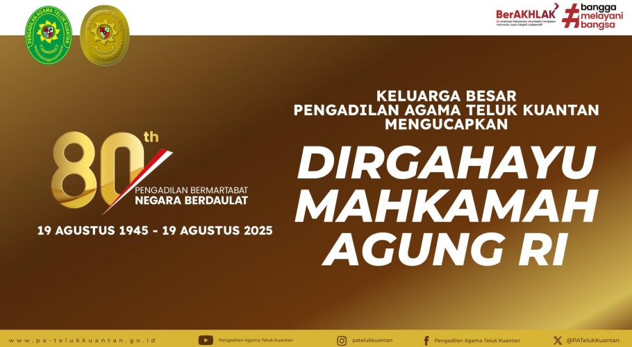 Dirgahayu ke 80 Tahun Mahkamah Agung RI